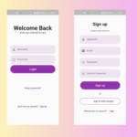 Login and Signup ui screen in flutter with source code